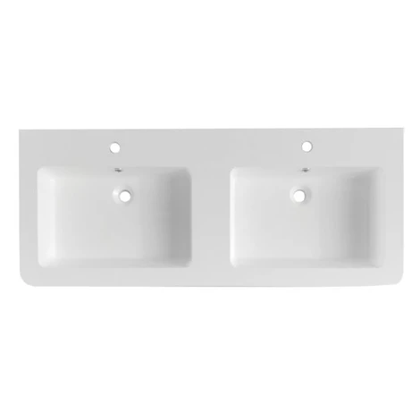 Nábytkové dvojumývadlo Naturel Pavia Way 120x49 cm dva otvory pre batériu PA12049