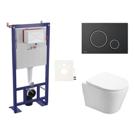 Cenovo zvýhodnený závesný WC set SAT do ľahkých stien / predstenová montáž + WC SAT Infinitio SI