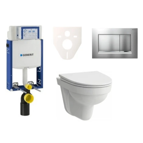 Cenovo zvýhodnený závesný WC set Geberit na zamurovanie + WC Laufen Laufen Pro Nordic SIKOGE2H7