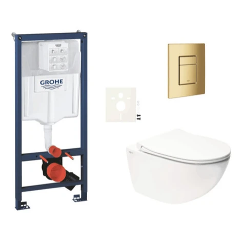 Závesný WC set do ľahkých stien / predstenová montáž SAT Infinitio SIKOGRSIN11SCGL0 GROHE