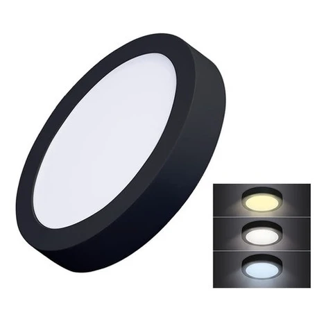 LED svetelný panel Solight čierna WD170-B