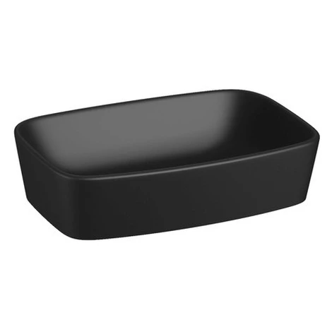 Jika Lyra Plus umývadlo na dosku 55x38 cm černá mat bez otvoru pre batériu, bez prepadu H8183837