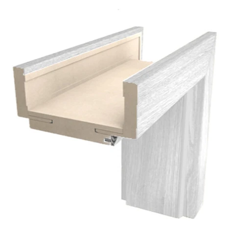 Obložková zárubňa DRE 70 cm pre hrúbku steny 12-14 cm borovice biela pravá O3BB70P