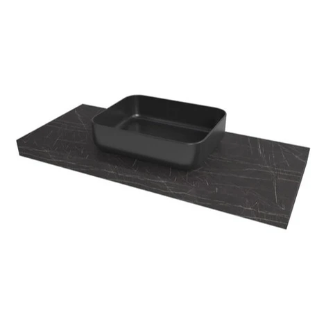 Doska pod umývadlo Naturel Dolce 80x8x50 cm Pietra Grigia čierna mat DO8050PBC