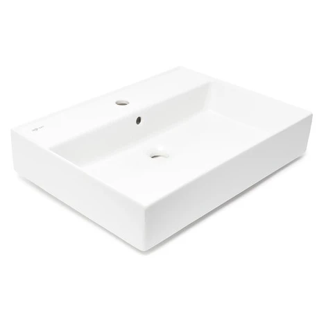 Umývadlo SAT Infinitio 60,5x46,5 cm s otvorom uprostred SATINF6046