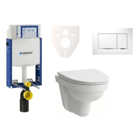 Cenovo zvýhodnený závesný WC set Geberit na zamurovanie + WC Laufen Laufen Pro Nordic SIKOGE2H5