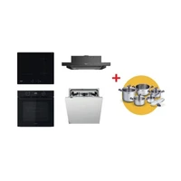 Whirlpool rúra OMK58CU1SB + indukčná varná doska WSQ7360NE + umývačka riadu WIC3C26F + odsávač p