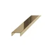 Lišta dekoračná "U" Eviso gold lesk, nerez PVD, dĺžka 270 cm, šírka 20 mm, PRGO0002