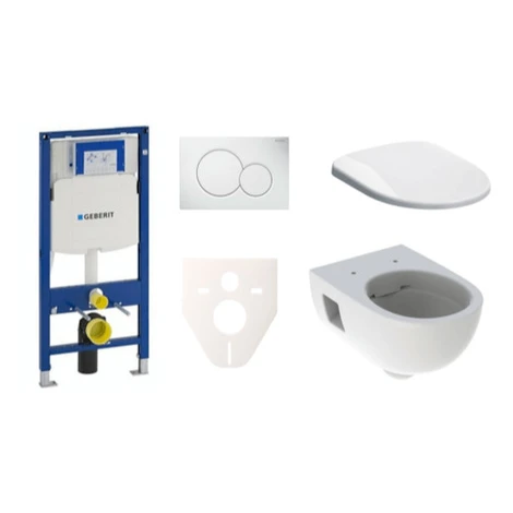 Cenovo zvýhodnený závesný WC set Geberit do ľahkých stien / predstenová montáž + WC Geberit Seln