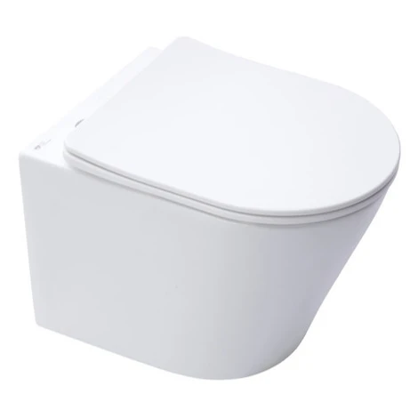Wc závesné SAT Infinitio s doskou softclose, mat, so zadným odpadom SATINF010RREXPWM