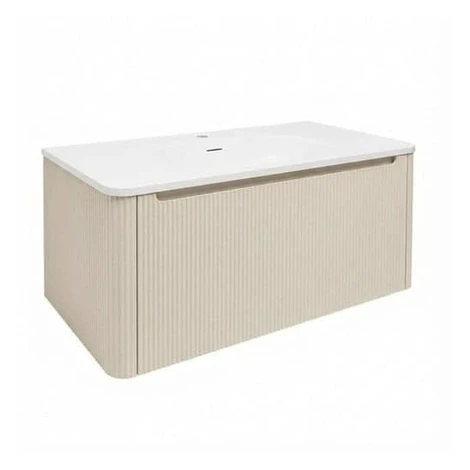 Kúpeľňová skrinka s umývadlom Naturel Austen 99x47,5x45 cm clear brown mat AUSTEN100CB