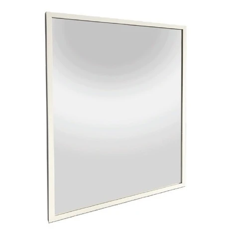 Zrkadlo Naturel Oxo v bielom ráme, 80x80 cm, ALUZ8080B