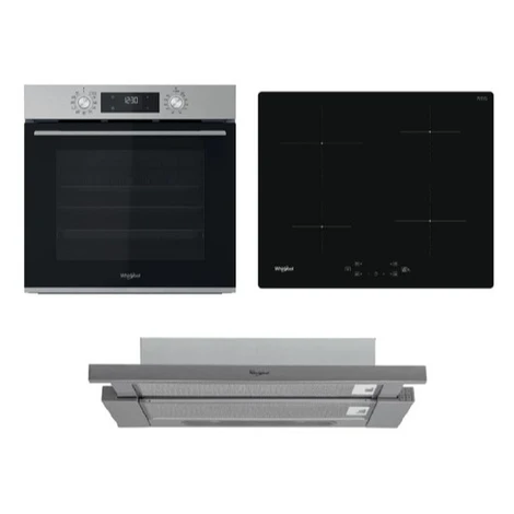 Whirlpool rúra OMK58CU1SX + indukčná varná doska WSQ7360NE + odsávač pár AKR7491IX SETWH23