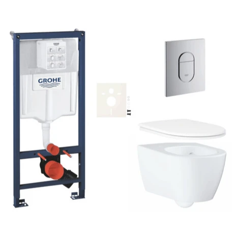 Závesný WC set do ľahkých stien / predstenová montáž GROHE Essence SIKOGRSESA