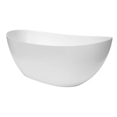 Voľne stojaca vaňa SAT Mette 158x77 cm liaty mramor ľavá aj pravá SATMET1580