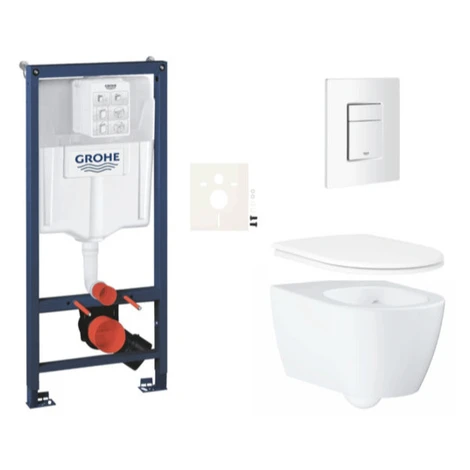 Závesný WC set do ľahkých stien / predstenová montáž GROHE Essence SIKOGRSESSCSH0