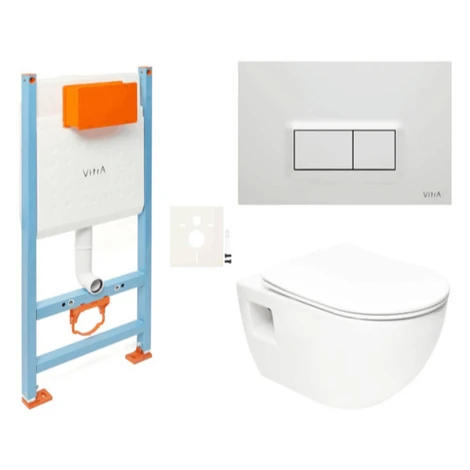 Závesný WC set do ľahkých stien / predstenová SAT Project SIKOVSSATPRO51600