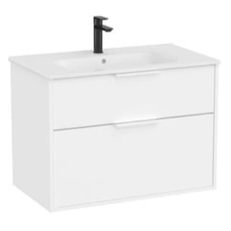Roca Optica kúpeľňová skrinka s umývadlom 79x58x45,5 cm biela matná mat OPT802ZBM
