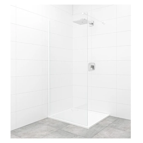 Sprchová zástena Walk-in 120 cm SAT vo farbe profilu biela SATBWI120PRB