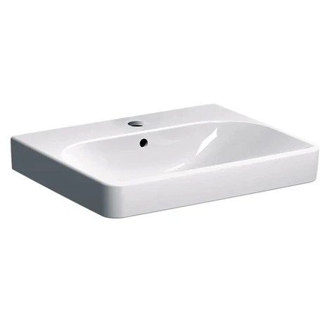 Geberit Smyle Square umývadlo 60x48 cm s otvorom uprostred 500.229.01.1