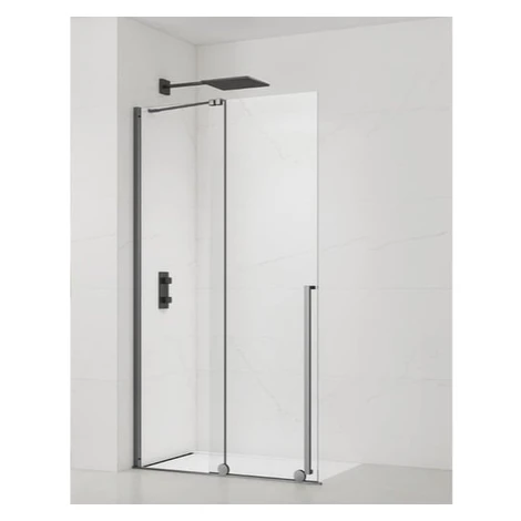 Sprchová zástena walk-in 140 cm SAT Xmotion PVD Gun metal SATBWIXM140GM