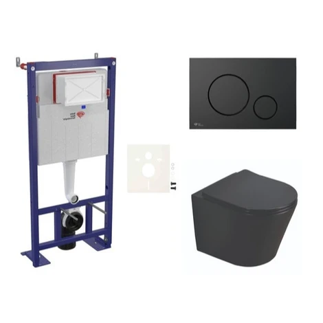Cenovo zvýhodnený závesný WC set SAT do ľahkých stien / predstenová montáž + WC SAT Infinitio SI