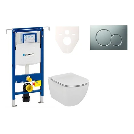 Cenovo zvýhodnený závesný WC set Geberit do ľahkých stien / predstenová montáž + WC Ideal Standa IDEAL STANDARD