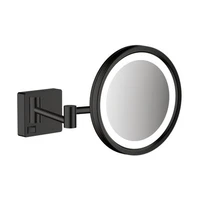 Hansgrohe AddStoris kozmetické zrkadielko sklopné vo farbe matná čierna 41790670