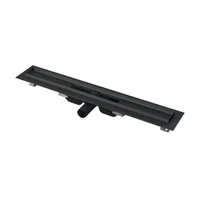 Sprchový žľab Alca 65 cm nerez černá mat APZ101BLACK-650