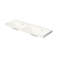 Nábytkové dvojumývadlo Naturel Cube Way 120x40 cm dva otvory pre batériu CU212050