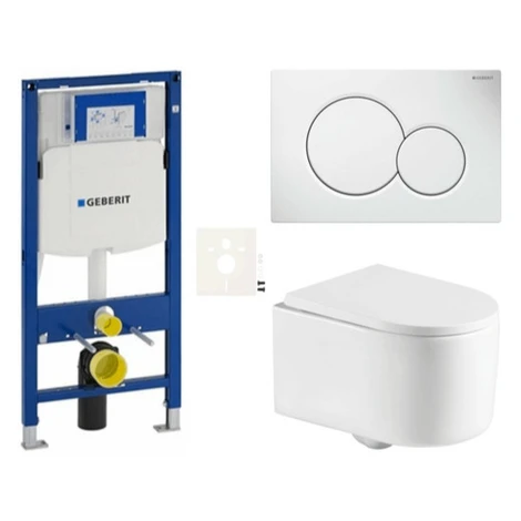 Závesný WC set Geberit do ľahkých stien / predstenová SAT SIKOGESREX72S01