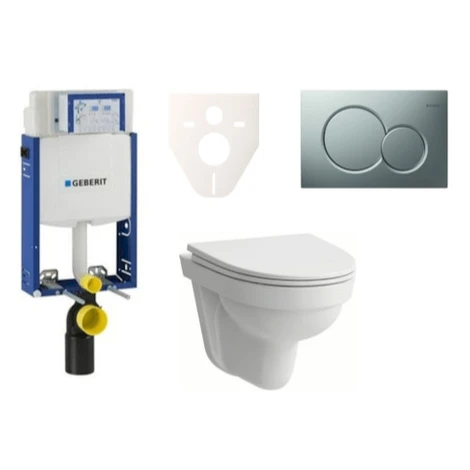 Cenovo zvýhodnený závesný WC set Geberit na zamurovanie + WC Laufen Laufen Pro Nordic SIKOGE2H3