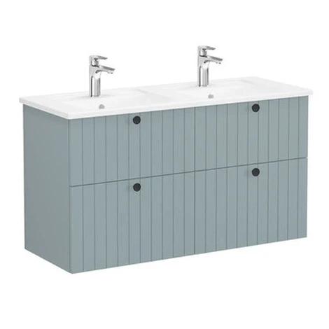 VitrA Root kúpeľňová skrinka s umývadlom 120x67x46 cm zelená mat ROOTG120GINTS