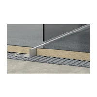 Lišta ľavá Havos kartáčovaný, nerez, dĺžka 120 cm, výška hrany 12 mm, SPNRZK12120L