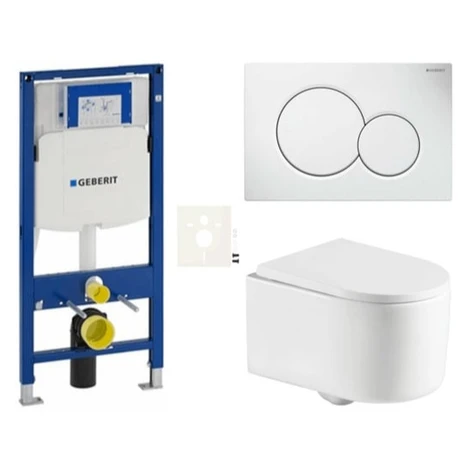 Závesný WC set Geberit do ľahkých stien / predstenová SAT SIKOGESTOR72S01