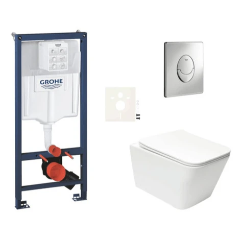 Závesný WC set do ľahkých stien / predstenová montáž SAT Infinitio SIKOGRSIN12SA GROHE