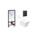 Závesný WC set do ľahkých stien / predstenová montáž SAT Infinitio SIKOGRSIN12EKF0