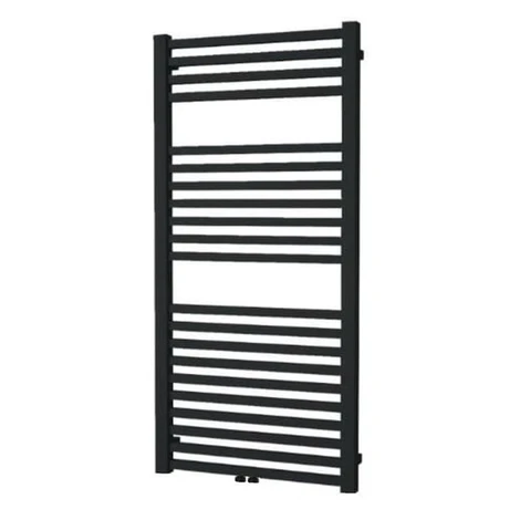 Isan Quadrat radiátor kombinovaný 125,5x50 cm stredové pripojenie čierny zamat DQUA12550500CSMS