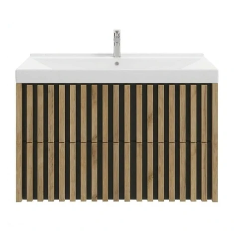 Kúpeľňová skrinka s umývadlom SAT Delano 100x56x45 cm dub mat DELANO100ZDCUM