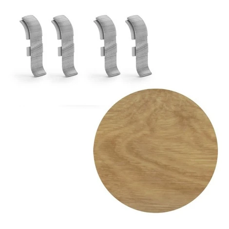 Spojka k soklu Naturel dub galský , PVC dĺžka 0,5 cm, výška hrany 56 mm, NATNGTF51