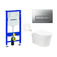 Závesný WC set Geberit do ľahkých stien / predstenová SAT BREVIS SIKOGESBRTORD50