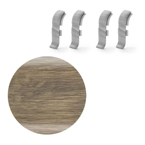 Spojka k soklu Naturel dub Wellington , PVC dĺžka 0,5 cm, výška hrany 56 mm, NATNGTF97