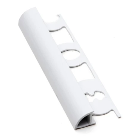 Lišta ukončovací "oblá" Profil-EU biela, PVC, dĺžka 250 cm, výška hrany 8 mm, L8250