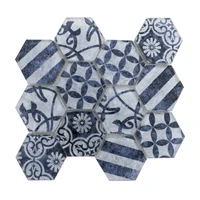 Sklenená mozaika Premium Mosaic azul 26x30 cm mat PATCHWORK73AZ