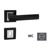 Kľučka Naturel Holly HR čierna matná/chróm WC kľúč