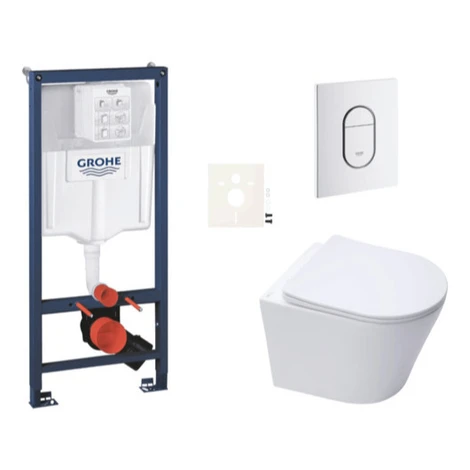 Závesný WC set do ľahkých stien / predstenová montáž SAT Infinitio SIKOGRSIN10ASH0 GROHE