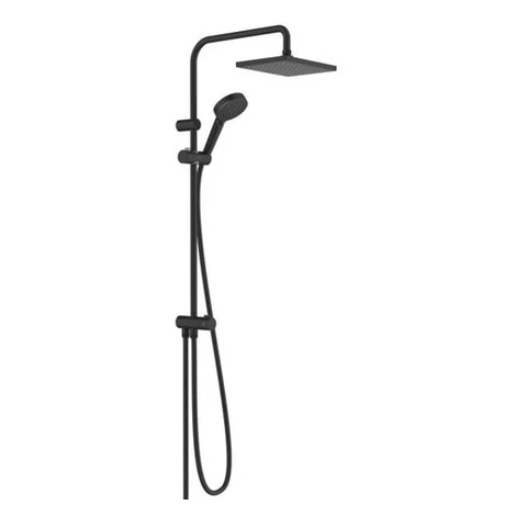 Hansgrohe Vernis Shape sprchový systém na stenu bez batérie čierny mat 26282670
