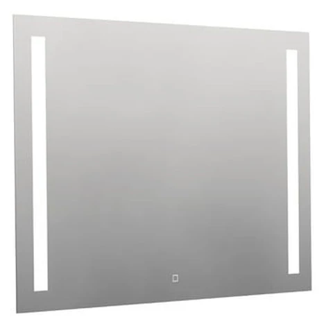 Hranaté zrkadlo 100x70 cm s LED osvetlením, topná fólia, senzor s nastaviteľnou teplotou 2700-65 Naturel