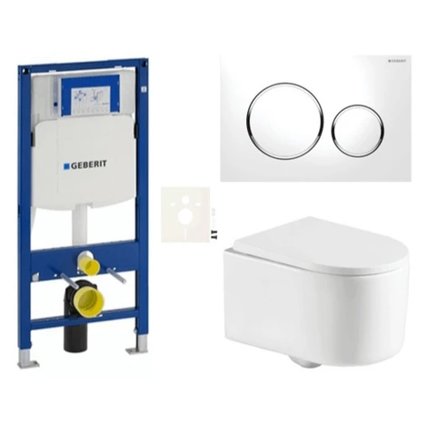 Závesný WC set Geberit do ľahkých stien / predstenová SAT SIKOGESTOR72S20