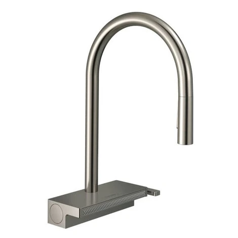 Hansgrohe Aquno drezová batéria s vyťahovacou spŕškou, 3 prúdy vzhled nerezu 73831800